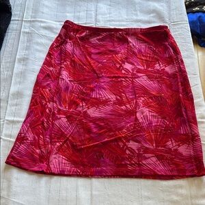 Pink Knee-Length A-Line Resort Skirt